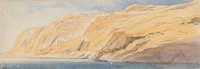 Abu Simbel, 1-10 pm, 9 February 1867 by Edward Lear